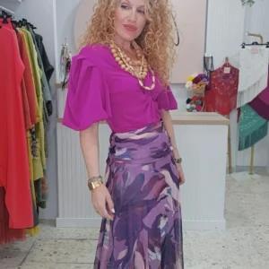 Falda TULL ESTAMPADA